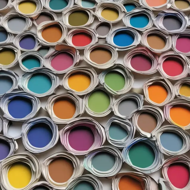 A painter mixing colors on a palette to create a unique masterpiece, symbolizing the customization process for investment policy statements that cater to individual objectives and risk tolerance.