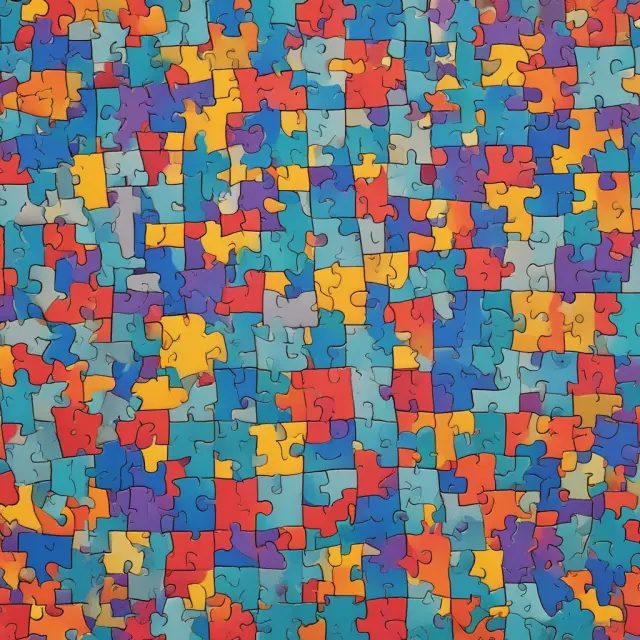 Image of a colorful mosaic of interlocking puzzle pieces illustrating various IRA rollover topics: types, direct vs. indirect, deadlines, taxes, and more.