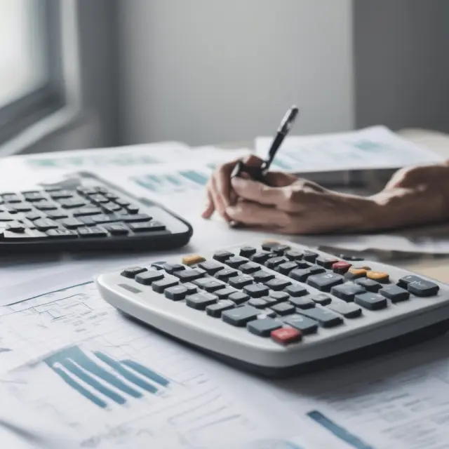 A digital scale with cash inflows on one side and the initial investment on the other, illustrating the balance achieved by calculating Internal Rate of Return (IRR) using spreadsheet software.