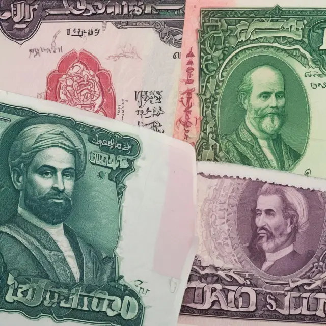 A balance with the Iranian rial and tomans, symbolizing their coexistence in Iran