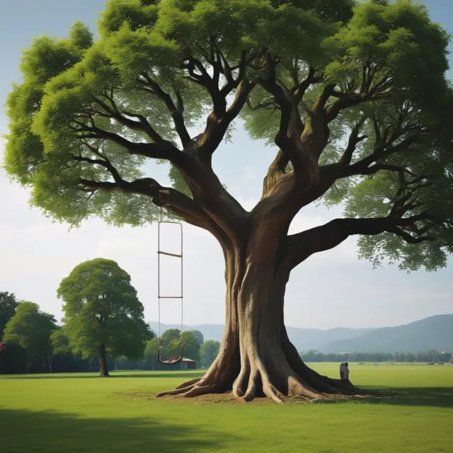 A guardian tree symbolizing an irrevocable beneficiary, with branches representing consent and protecting financial roots (estate) from external factors