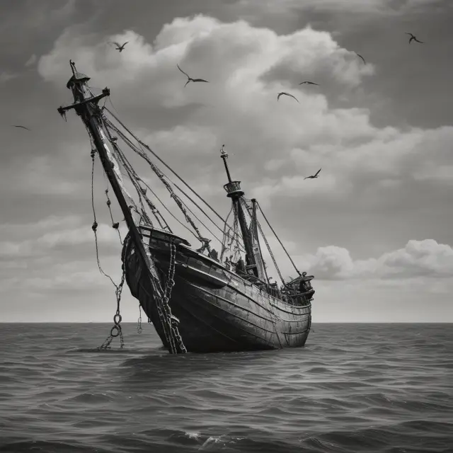 Anchors anchoring a ship in still waters, representing the rigidity and loss of control that comes with irrevocable beneficiaries