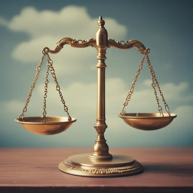 Lender depicted as an irrevocable beneficiary, holding balance scales with justice and inheritance symbols.