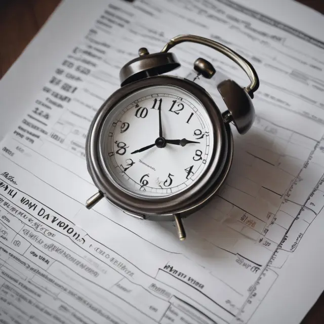 Clock adding hours for Form 4868 tax filing extension