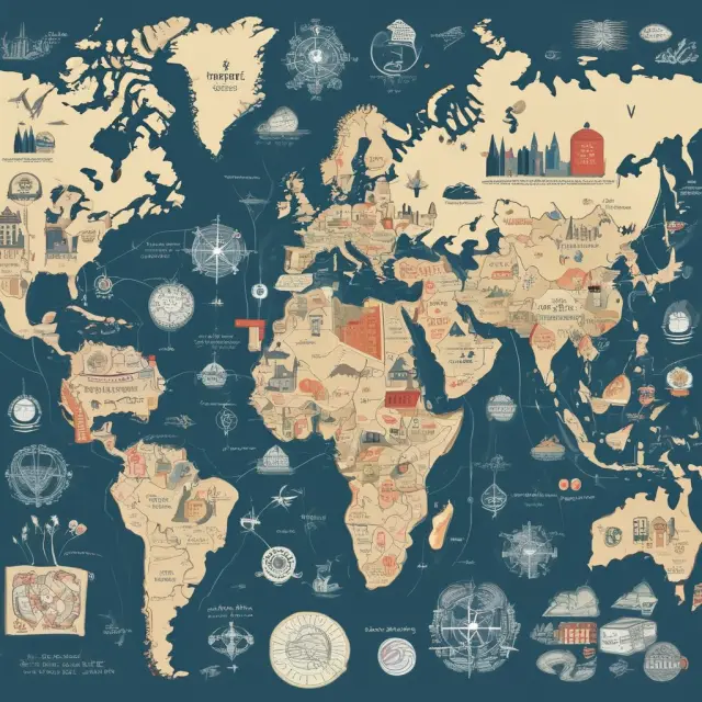 World map illustrating tax treaties that reduce or eliminate double taxation for non-resident income