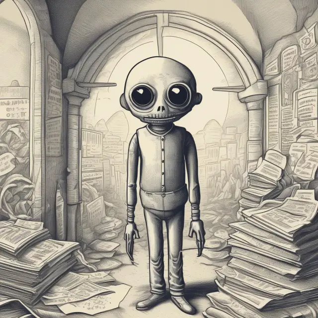 A non-resident alien stands in front of a filing station, surrounded by essential tax forms such as Form 1040NR, W-2G, and IRS Publication 519