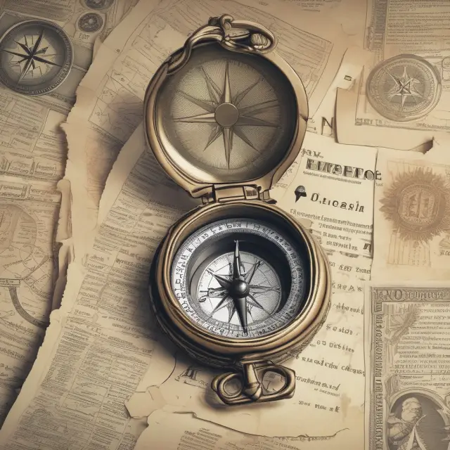A compass with IRS Publication 519 at its center, navigating tax treaty waters for non-resident aliens