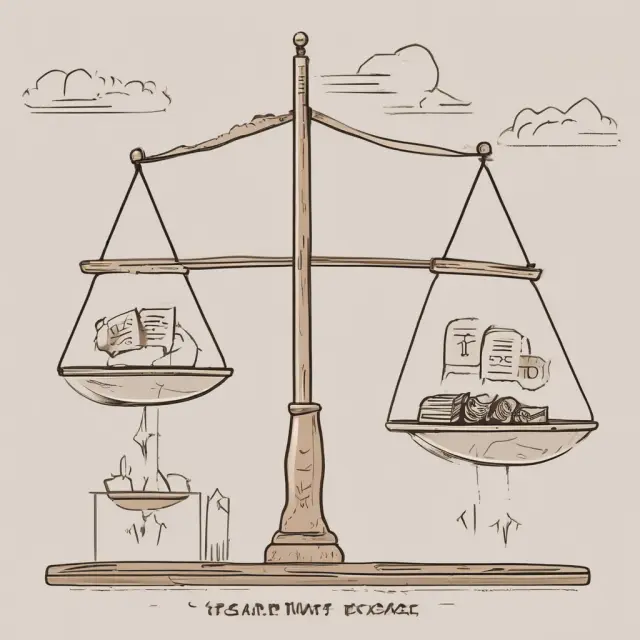 Seesaw illustrating personal and business expenses, balanced by capital expenses.