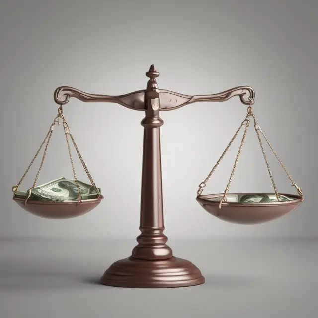 Two scales balanced between revenue (cash method) and expenses (accrual method), symbolizing the decision-making process for choosing business accounting methods