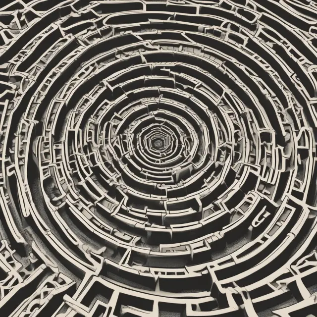 Navigating a maze symbolizing IRS Publication 550, where investment vehicles transform into taxed entities