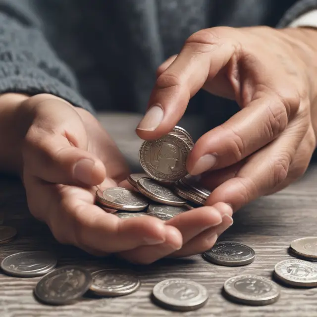 An illustration of two hands exchanging coins representing Traditional and Roth IRAs, emphasizing their contrasting tax implications.