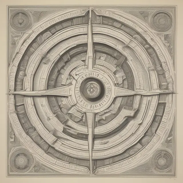 A hand holds a compass labeled 