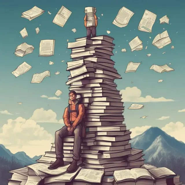 Student on top of books, holding savings bonds and tax calendar - Educational Deductions