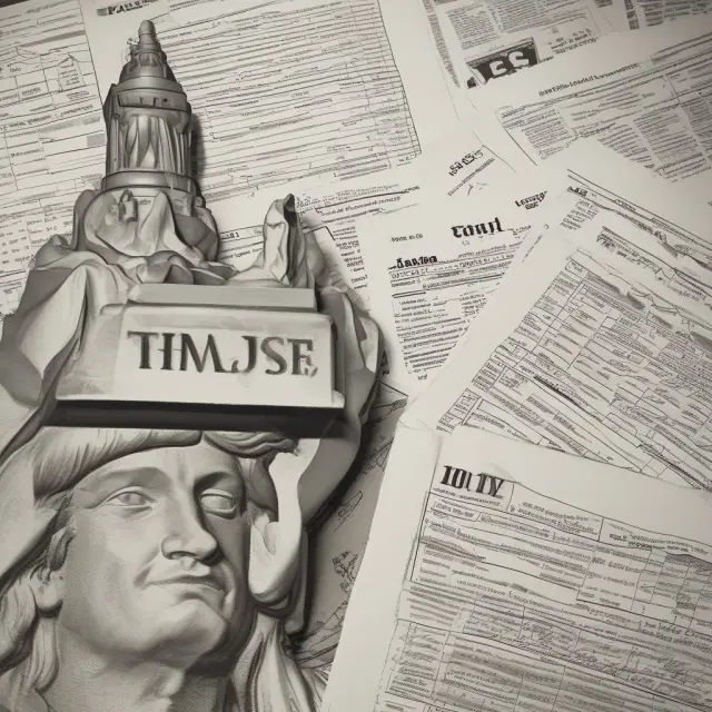 A boat carrying tax forms, including Forms 1098-T and 8863, approaches a lighthouse symbolizing financial relief