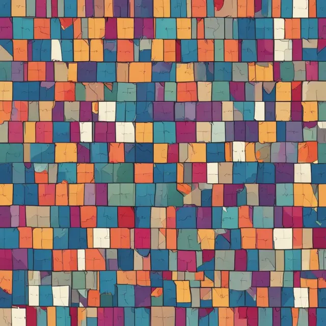 A beautifully crafted mosaic puzzle showcasing the various sections of IRS Publication 15, representing the comprehensive nature of this essential tax guide for employers.