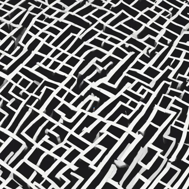 Taxpayer navigating a maze to find refunds and ACTC eligibility with Schedule 8812 and Form 1040.