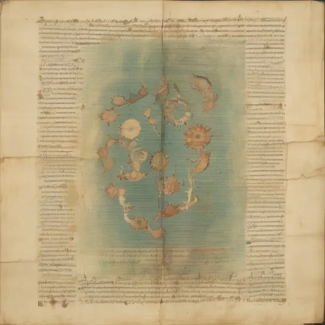 An ancient scroll unfurling to reveal clear waters representing transparency and precious gems symbolizing market liquidity, emphasizing the key benefits of ISDA Master Agreements.