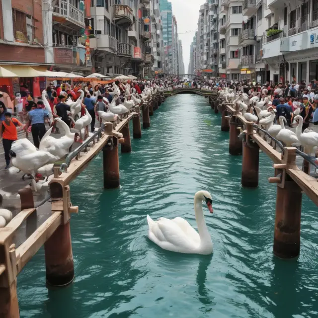 Swans paddling in a sea of contracts, symbolizing the ISDA