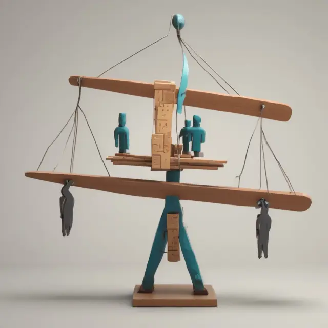 An image of a seesaw representing the equilibrium between assumptions and limitations in an IS-LM economic model