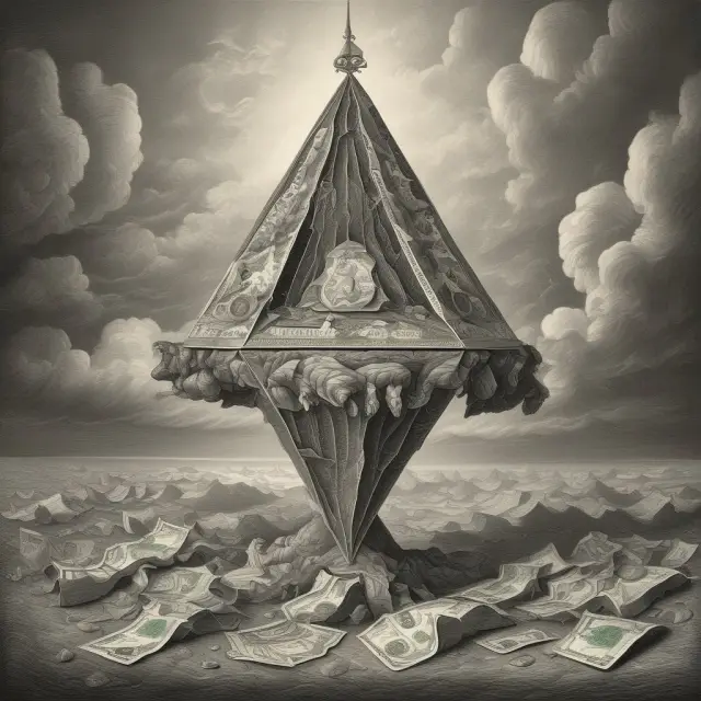 Triangle illustration of the IS-LM model showing business cycles, fiscal policy, and monetary policy interactions