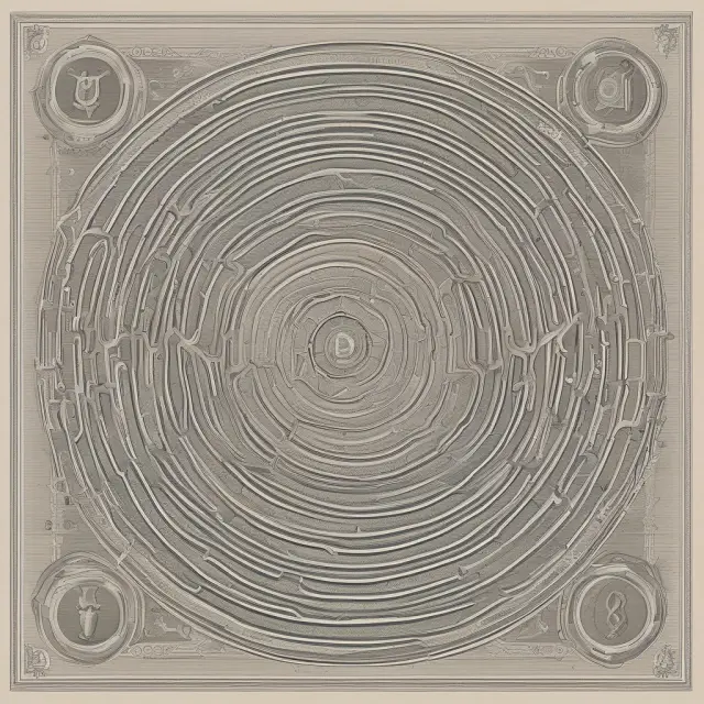 An intricate maze filled with ISO currency codes, symbolizing the organization
