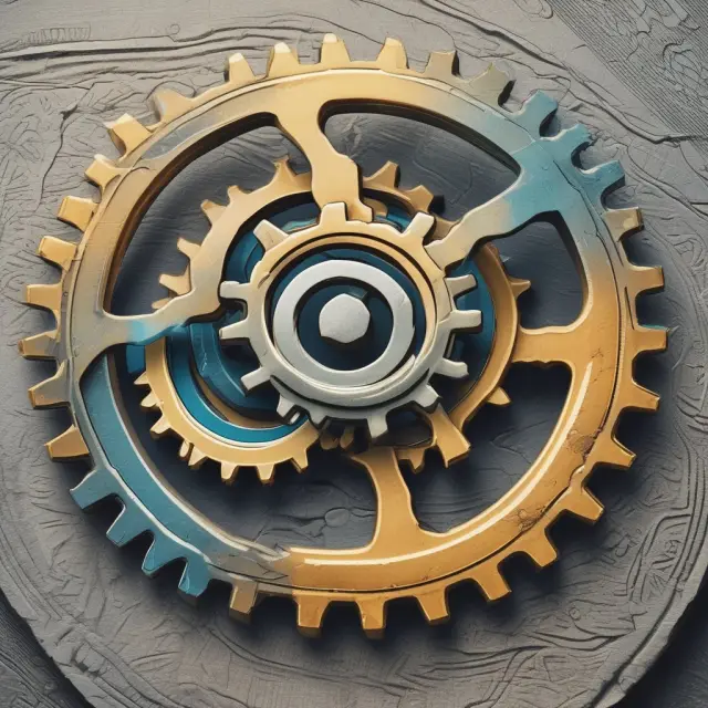 Visual representation of IIN (gear with label 