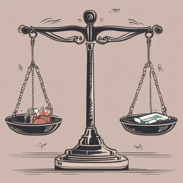 Image of a balance scale weighing economic factors versus issuer factors, emphasizing their importance in determining strong credit ratings.