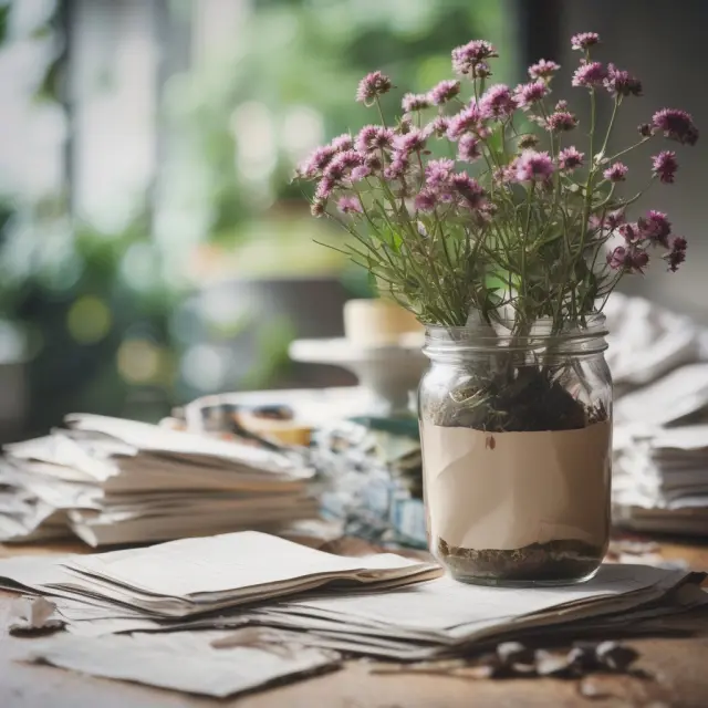 A lush garden with labeled itemized deduction seeds nurtured by watering can receipts and fertilizer records, symbolizing effective tax savings planning