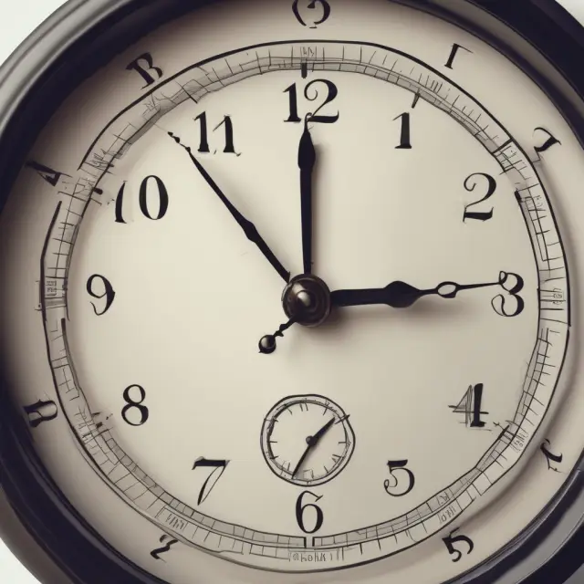 An intricate clock showing volatility levels morphing as time passes