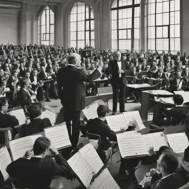 A conductor, Jack Welch, leading an orchestra of change in General Electric
