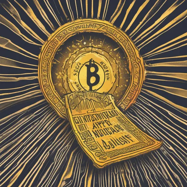 An image of a golden lottery ticket, its winnings depicted by upward-trending stock market graphs