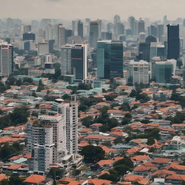 An image of a flourishing Indonesian stock market with blooming ETF flowers, ripe securities as fruits, and budding REIT trees growing in a diverse investment orchard.