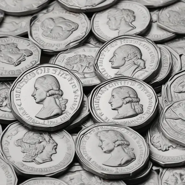 A silver coin symbolizes Tobin Tax, with one side depicting market stability and the other, potential intervention, reflecting the ongoing debate.