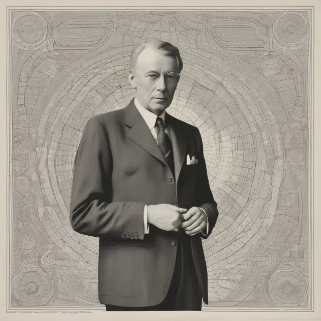 A woven tapestry symbolizing Jan Tinbergen