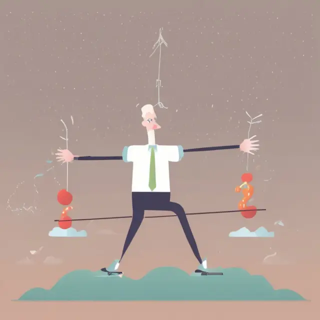 A seesaw with investor psychology on one side and New Year