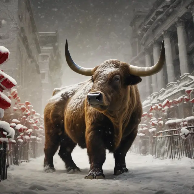 A debate between a bull and bear symbolizing the academic community, with bull representing studies supporting the January Effect and the bear those challenging it.