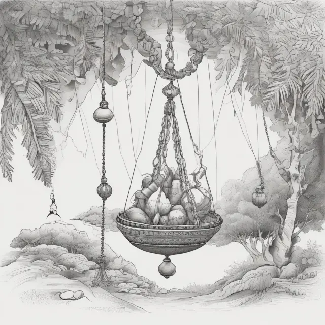 A metaphorical pendulum representing the January Effect, symbolizing the balance between traditional market anomalies and evolving investor behavior