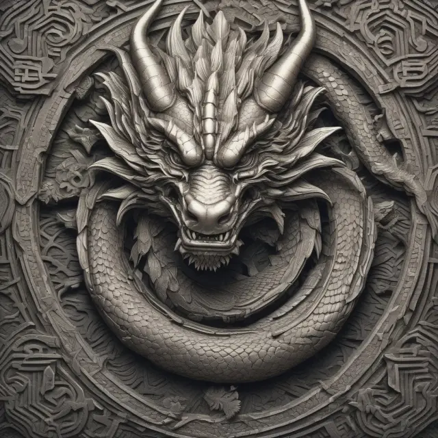 A Japanese dragon protectively hovers over a labyrinth of financial securities, JCR