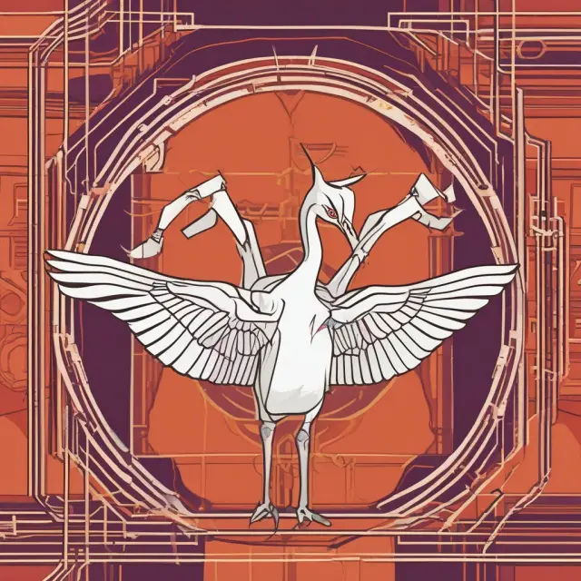 A Japanese crane lifting five interconnected sectors: corporates, financial institutions, public sector, structured finance, and sovereigns and supranationals