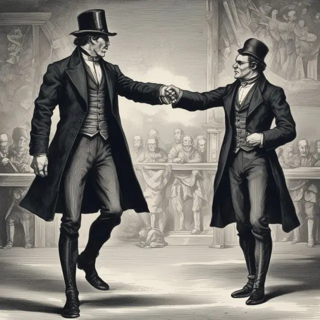 A split personality market: Jekyll (rational) and Hyde (volatile), personified as calm bull and stormy bear, symbolizing unpredictable financial behavior