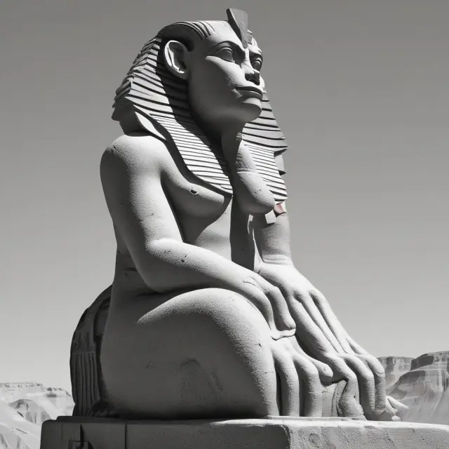 A Sphinx, symbolizing wisdom, reveals answers related to Jerry A. Hausman