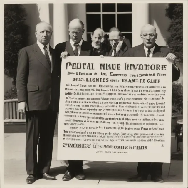 White House requesting Jesse Livermore to sell his cotton holdings, depicting the power of government influence.