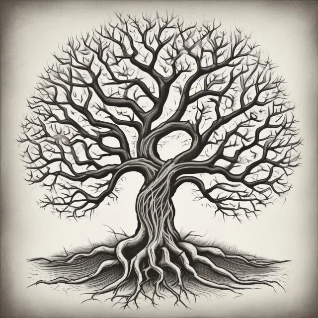 An image of a tree with intertwined question mark roots, representing Jim Walton answering frequently asked questions.