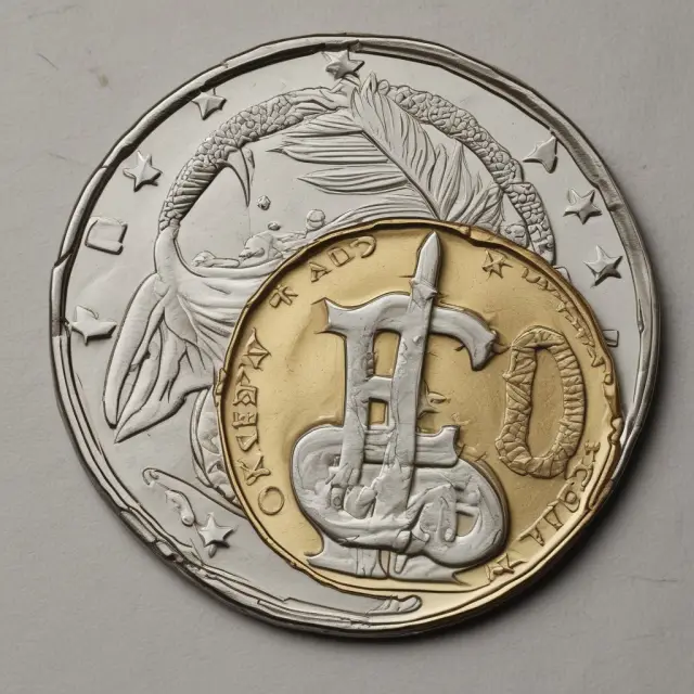 Three interconnected coins representing the Jamaican dollar (JMD), US dollar (USD), and euro (EUR)