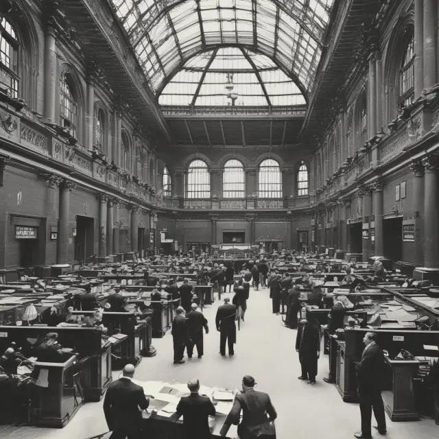 An enigmatic jobber from the past stands between two market eras, connecting historical London Stock Exchange (LSE) with modern financial systems
