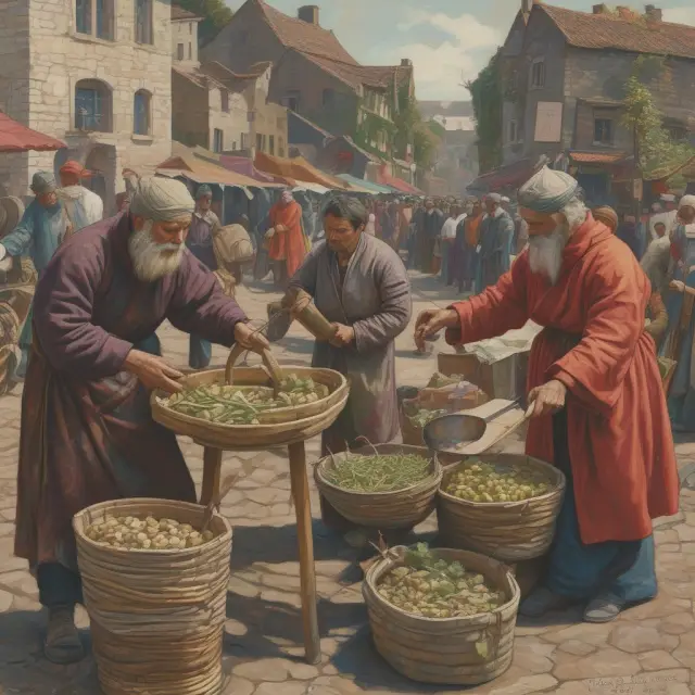 Balancing scales symbolizing commodity exchanges regulating job lots, ensuring fair access for buyers and sellers