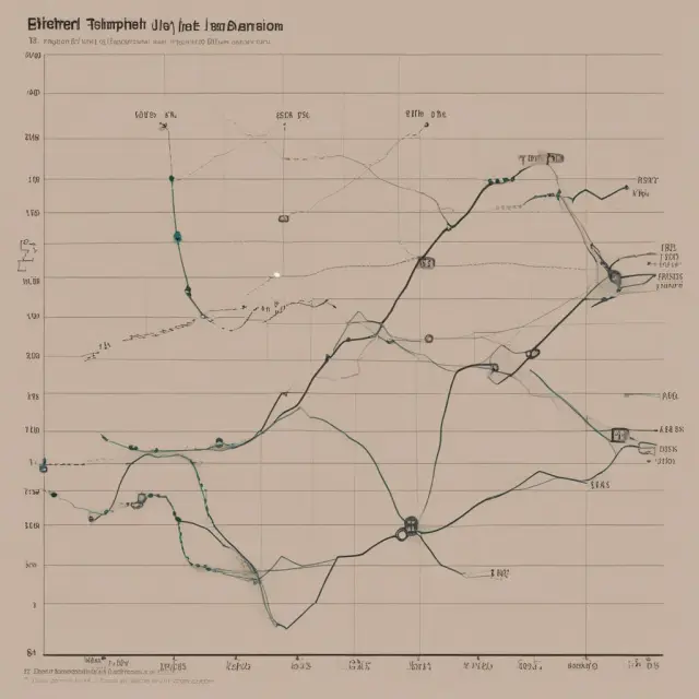 A graph illustrating historical trends in monthly jobs growth, highlighting fluctuations between expansions and recessions