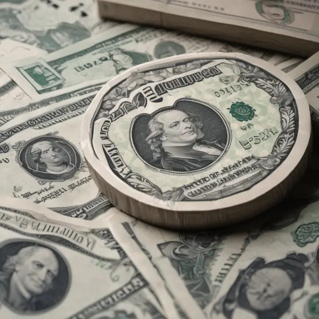 Jordanian dinar resting atop a US dollar, with the Central Bank of Jordan weaving new banknote designs