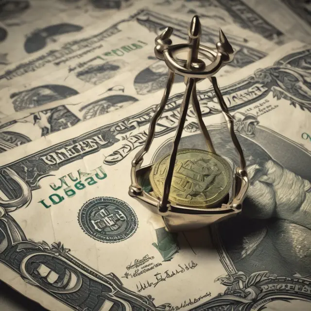 Jordanian Dinar tethered to the US dollar, illustrating financial stability and attracting investment.