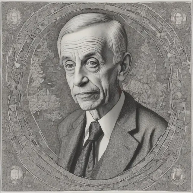 A mosaic portrait symbolizing John Nash